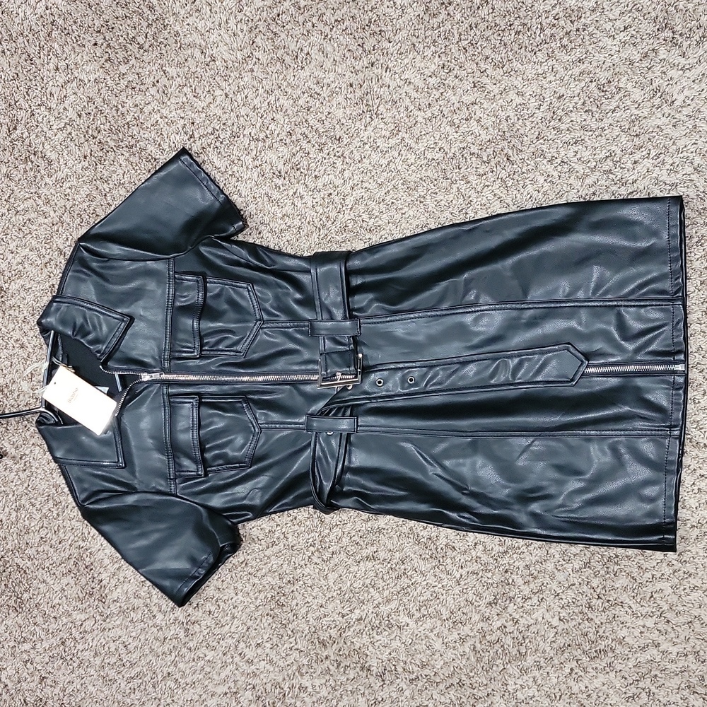 Leather dress